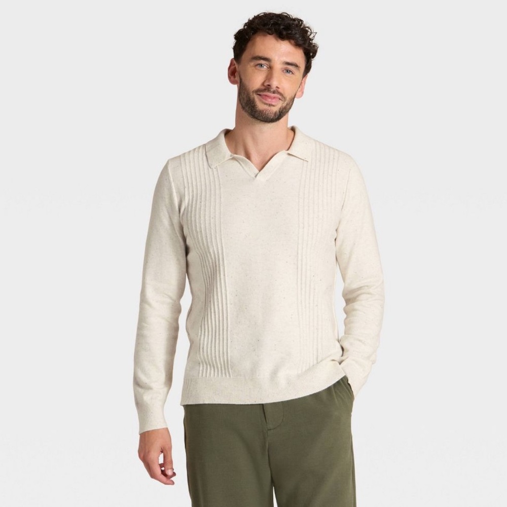 Goodfellow & Co Men's Soft Knit Polo Sweater